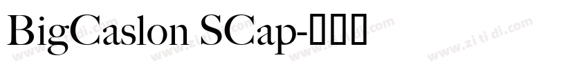 BigCaslon SCap字体转换